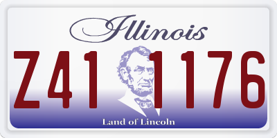 IL license plate Z411176