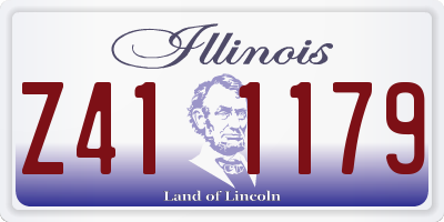 IL license plate Z411179