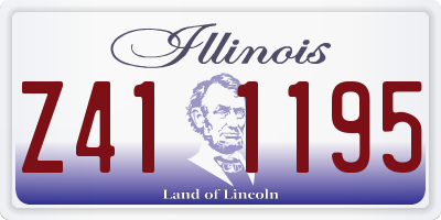 IL license plate Z411195