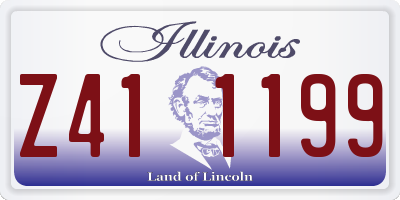 IL license plate Z411199