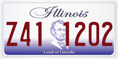 IL license plate Z411202
