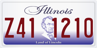 IL license plate Z411210
