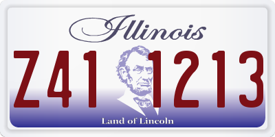 IL license plate Z411213