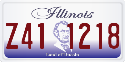 IL license plate Z411218