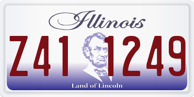 IL license plate Z411249