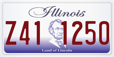 IL license plate Z411250