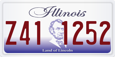 IL license plate Z411252