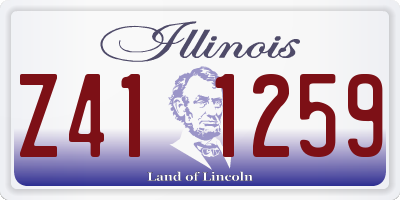 IL license plate Z411259
