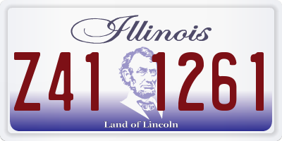 IL license plate Z411261
