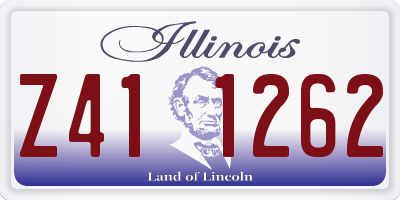 IL license plate Z411262
