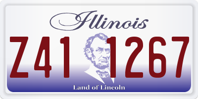 IL license plate Z411267