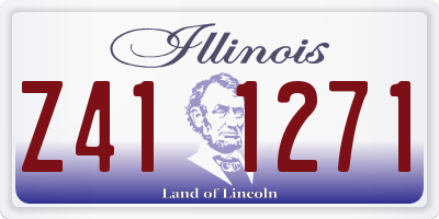 IL license plate Z411271
