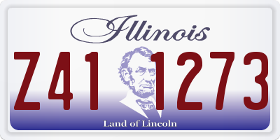 IL license plate Z411273