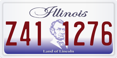IL license plate Z411276