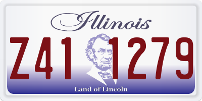 IL license plate Z411279