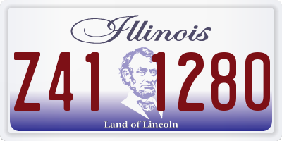IL license plate Z411280
