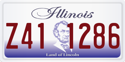 IL license plate Z411286