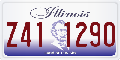 IL license plate Z411290