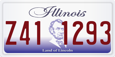 IL license plate Z411293