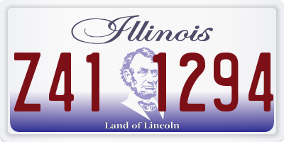 IL license plate Z411294