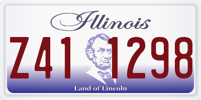 IL license plate Z411298