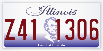 IL license plate Z411306