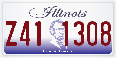 IL license plate Z411308