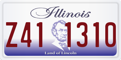 IL license plate Z411310