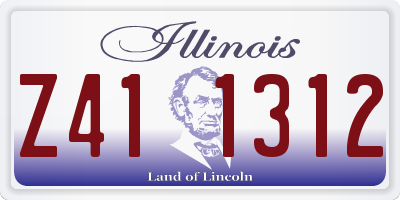 IL license plate Z411312