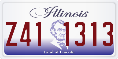 IL license plate Z411313