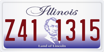 IL license plate Z411315