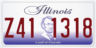 IL license plate Z411318