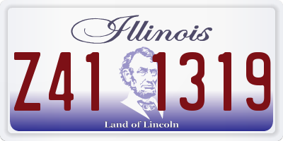 IL license plate Z411319