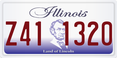 IL license plate Z411320