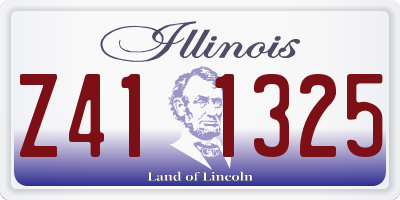 IL license plate Z411325
