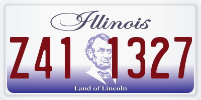 IL license plate Z411327