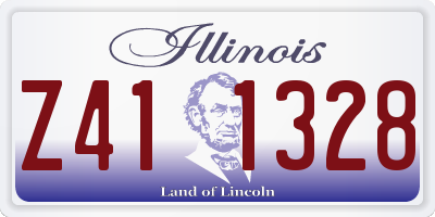 IL license plate Z411328