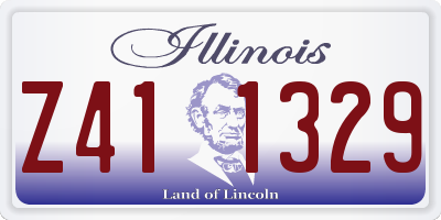IL license plate Z411329