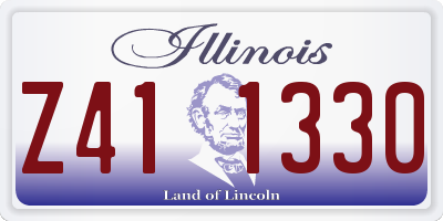 IL license plate Z411330
