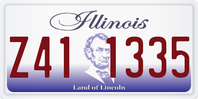 IL license plate Z411335