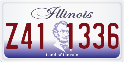 IL license plate Z411336