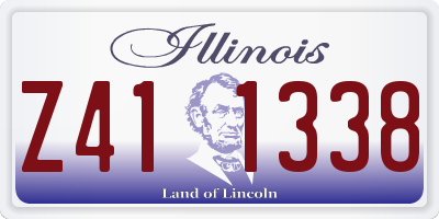 IL license plate Z411338