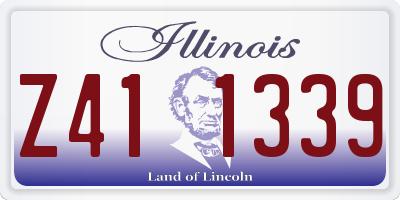 IL license plate Z411339