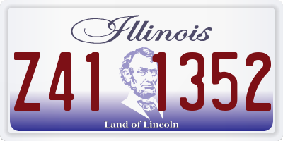 IL license plate Z411352