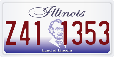 IL license plate Z411353