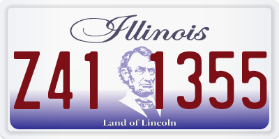 IL license plate Z411355