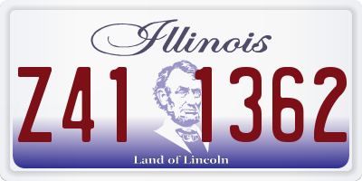 IL license plate Z411362