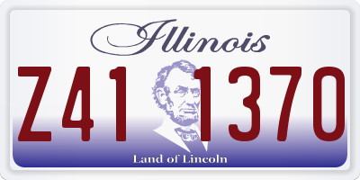 IL license plate Z411370