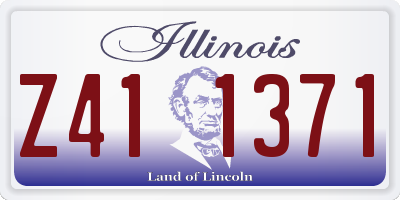 IL license plate Z411371