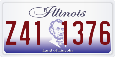 IL license plate Z411376